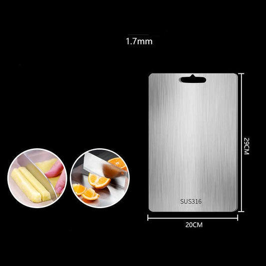 TitanPro – Högkvalitativ skärbräda i tyskt rostfritt stål 304