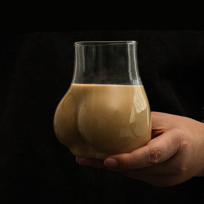 Elegenates Glas Med Kvinnliga Rundningar