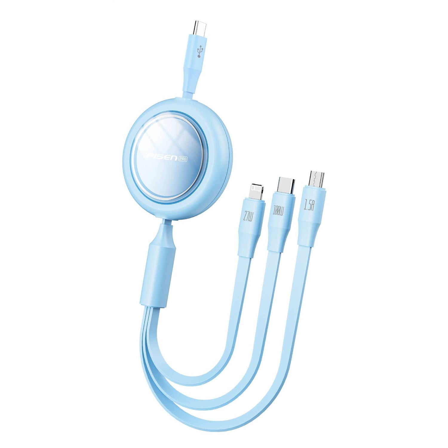 Praktiskt 3i1 laddkabel