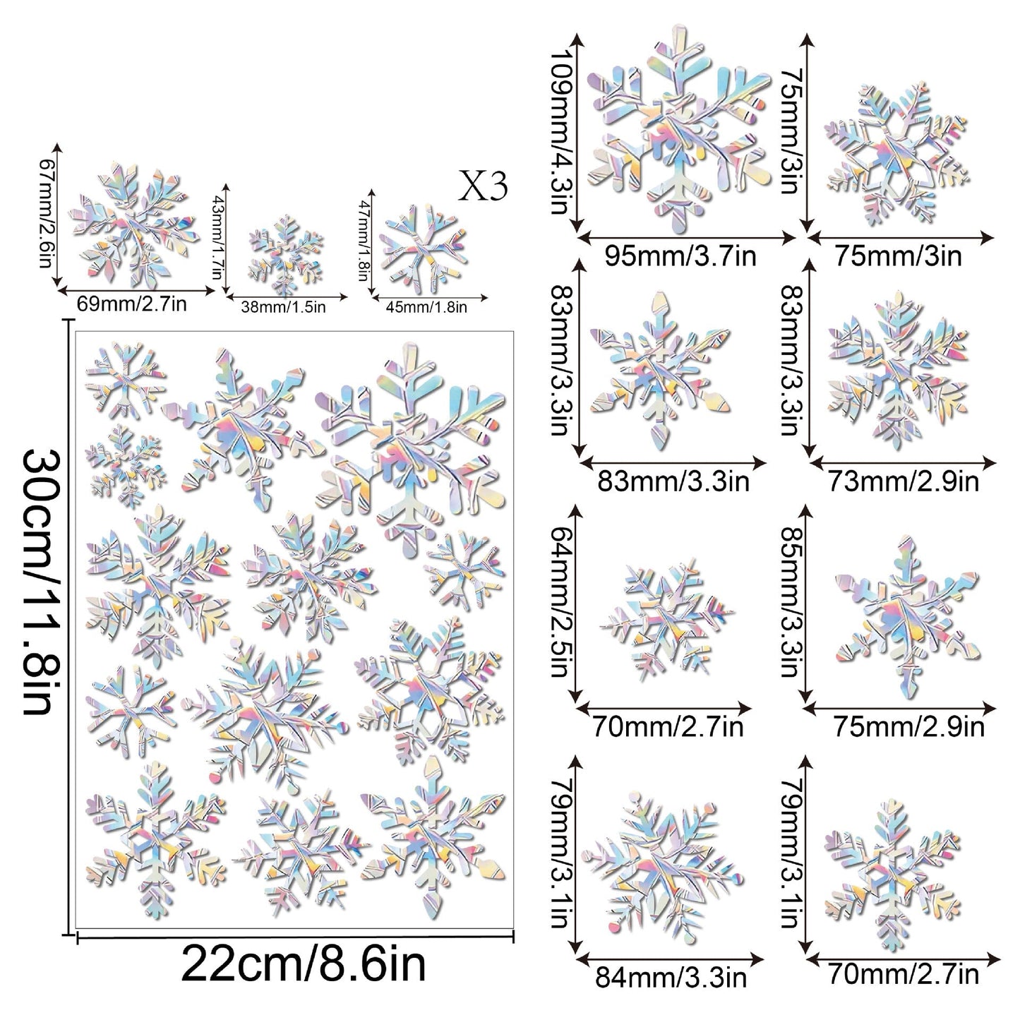Regnbåge Fönster Klistermärke