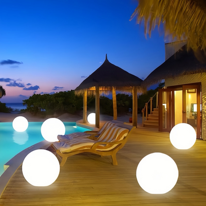 Dekorativ solkraftad trädgårdsglob LED utomhusbelysning