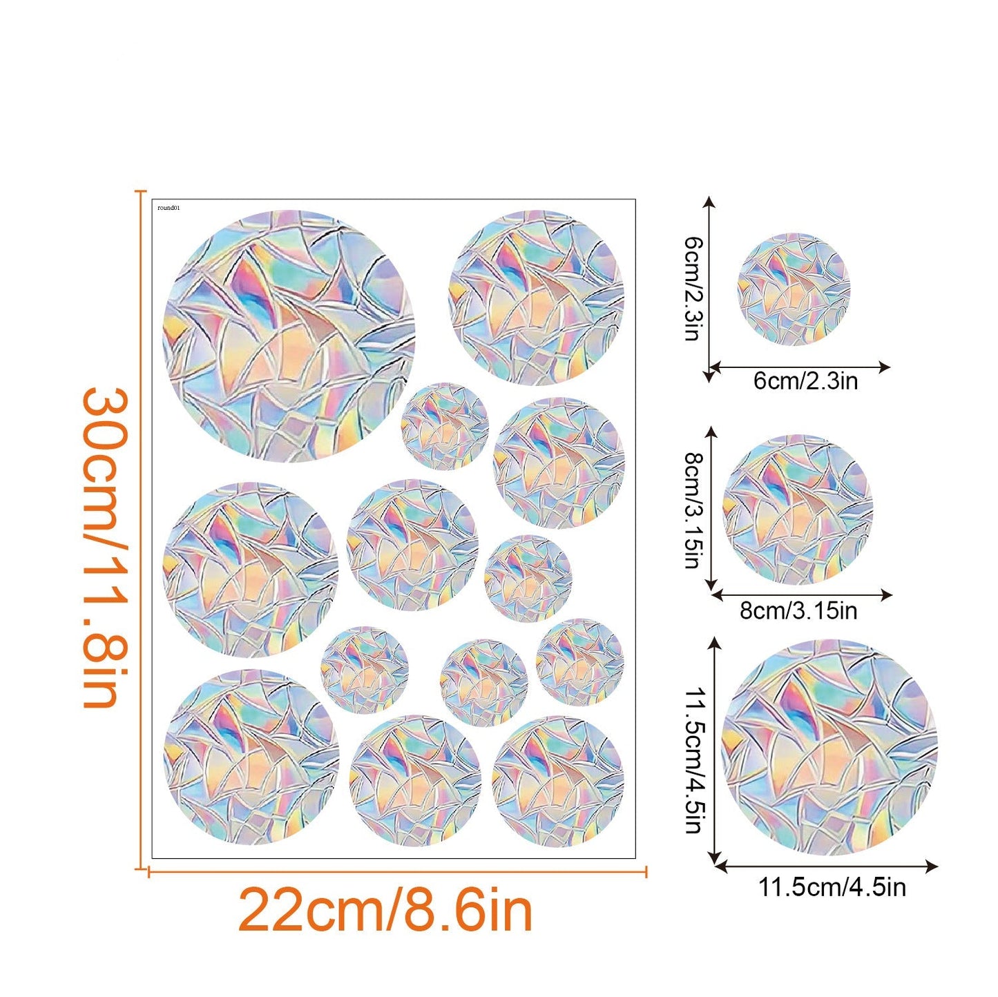 Regnbåge Fönster Klistermärke