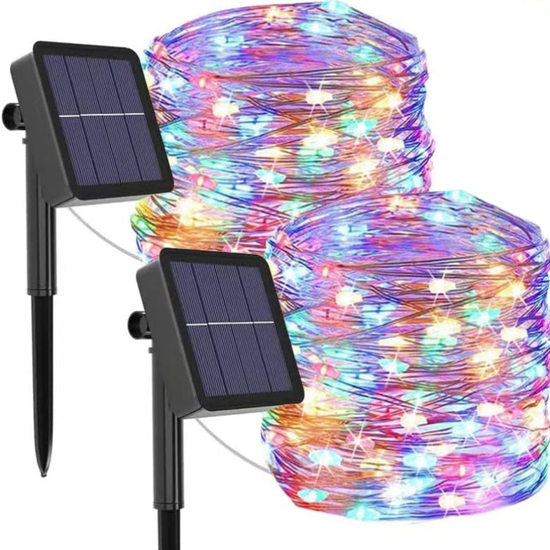 Vattentålig ljusslinga med solenergi