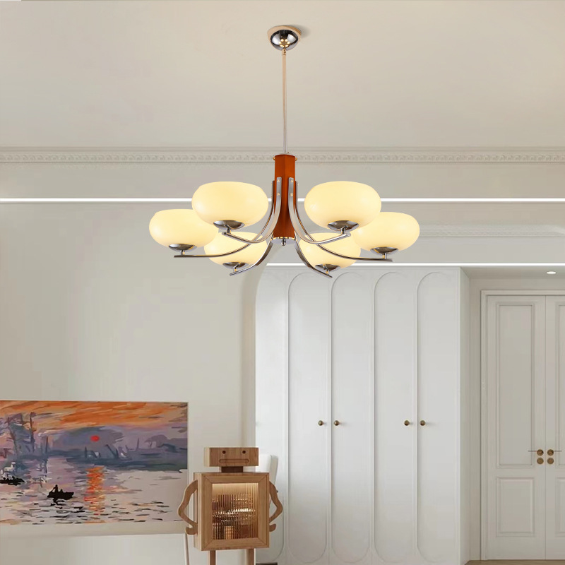 Lunaro | Bauhaus Pendellampa med 3/5 opalglas-huvuden