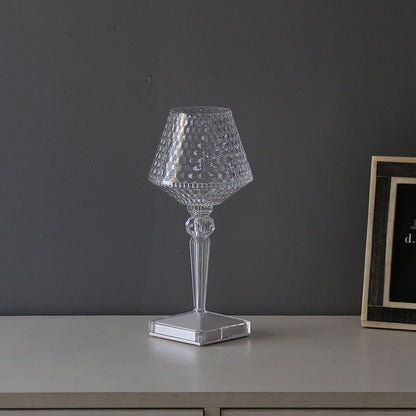 Kristallbordslampa med 3 dimbara belysningsalternativ