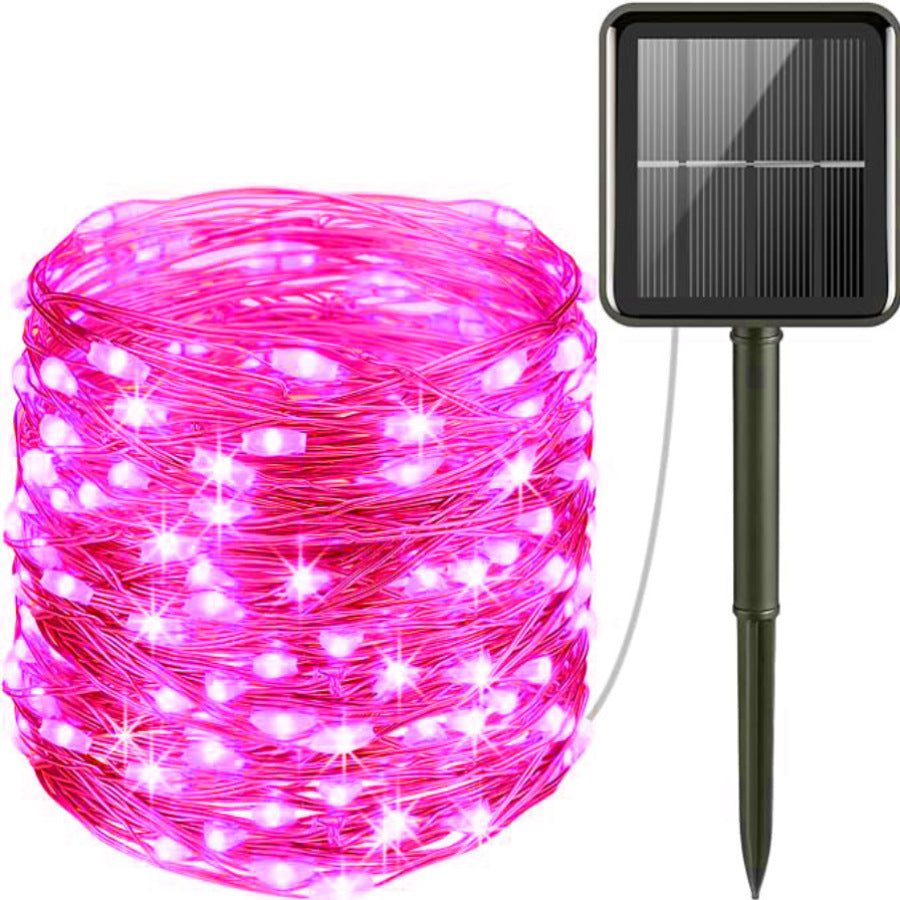 Vattentålig ljusslinga med solenergi