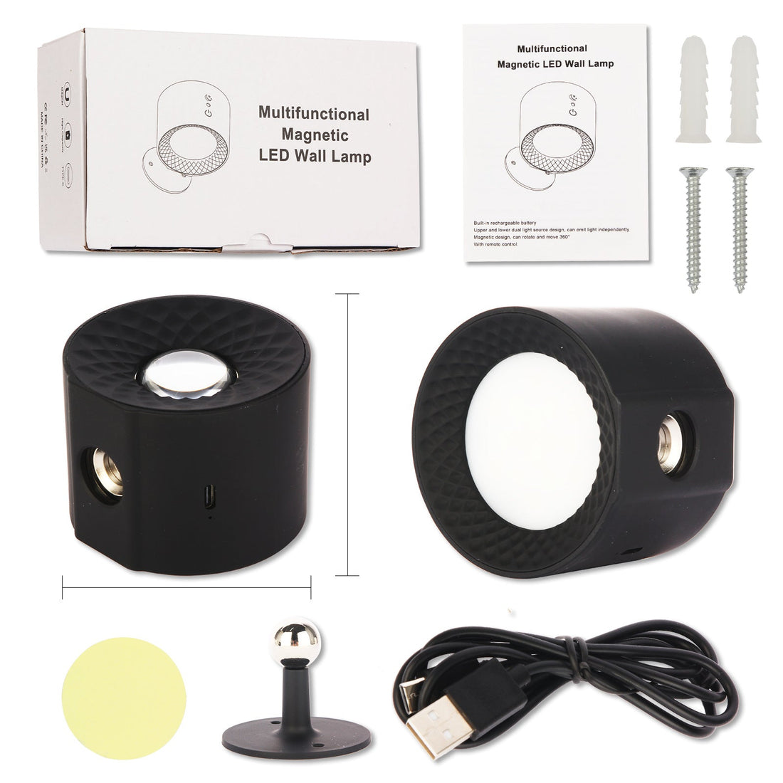 LED 360° Vägglampa