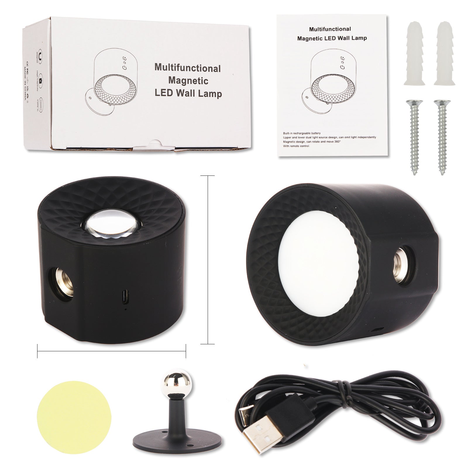 LED 360° Vägglampa
