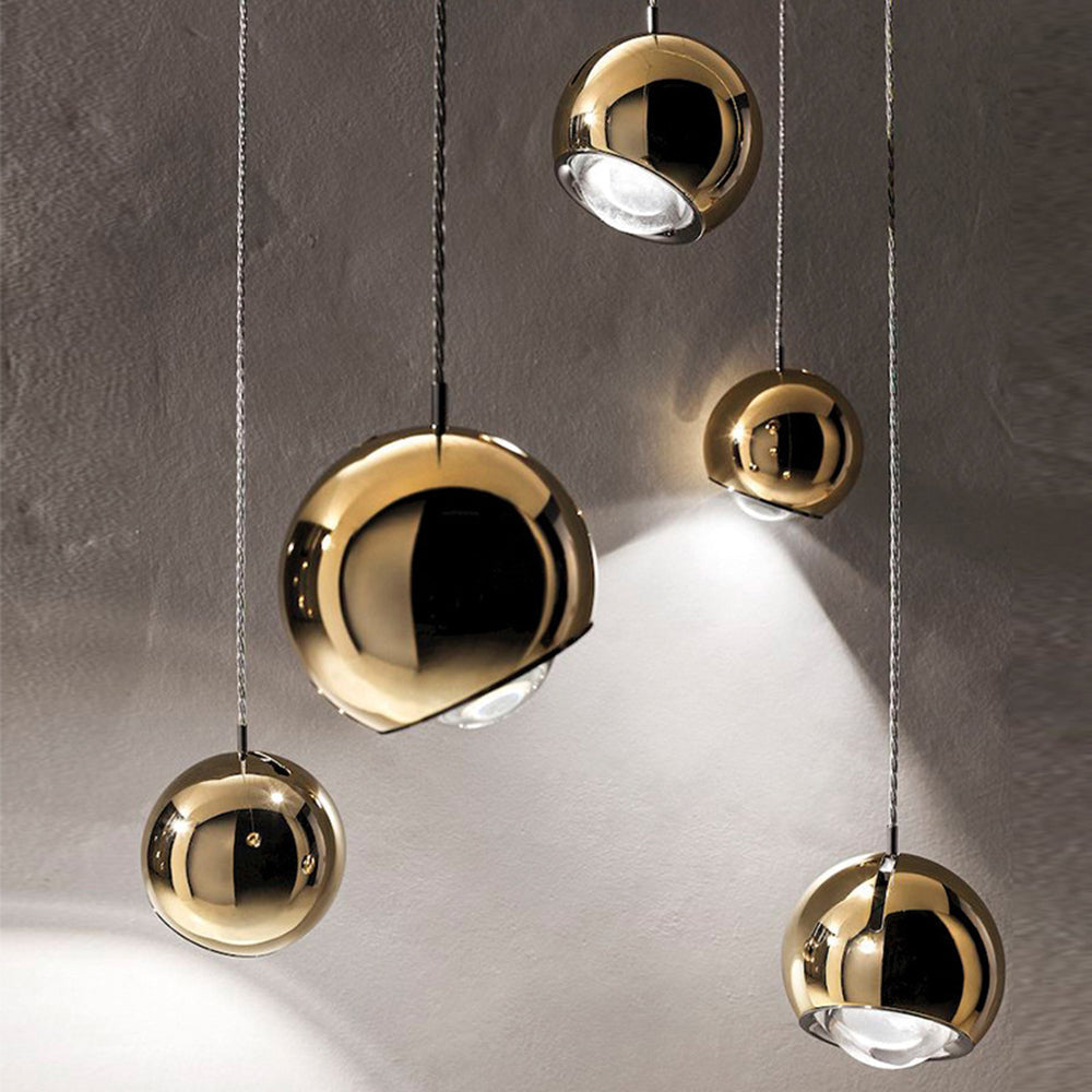 Medeltida Spegel Boll LED Hänglampa