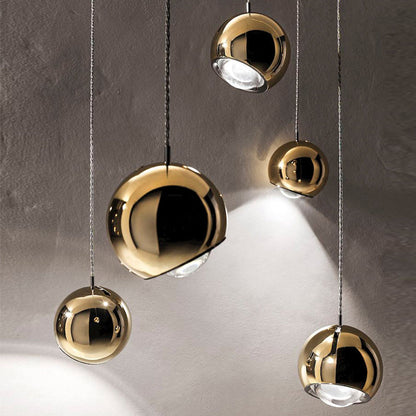 Medeltida Spegel Boll LED Hänglampa