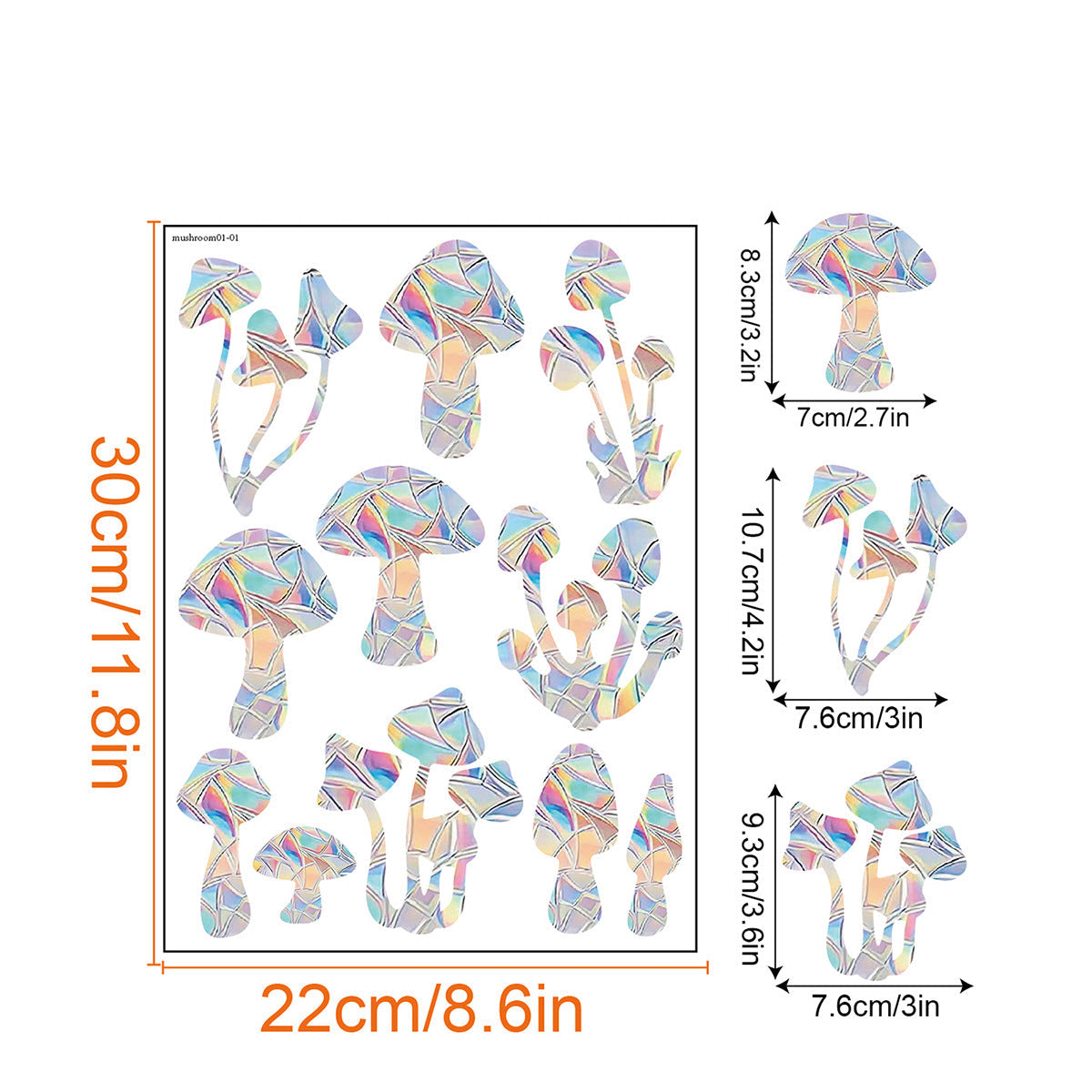 Regnbåge Fönster Klistermärke