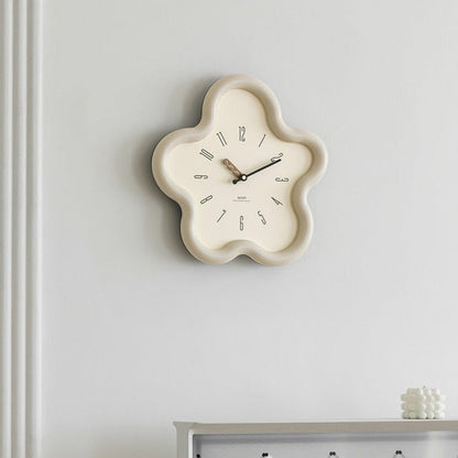 3D blommig pendelklocka - tyst rörelse, perfekt för sovrumsinredning