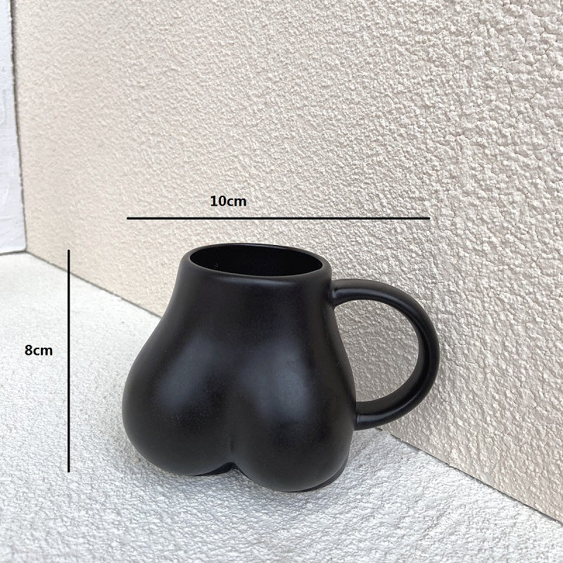 Kaffe Mugg Med Kvinnliga Rundningar