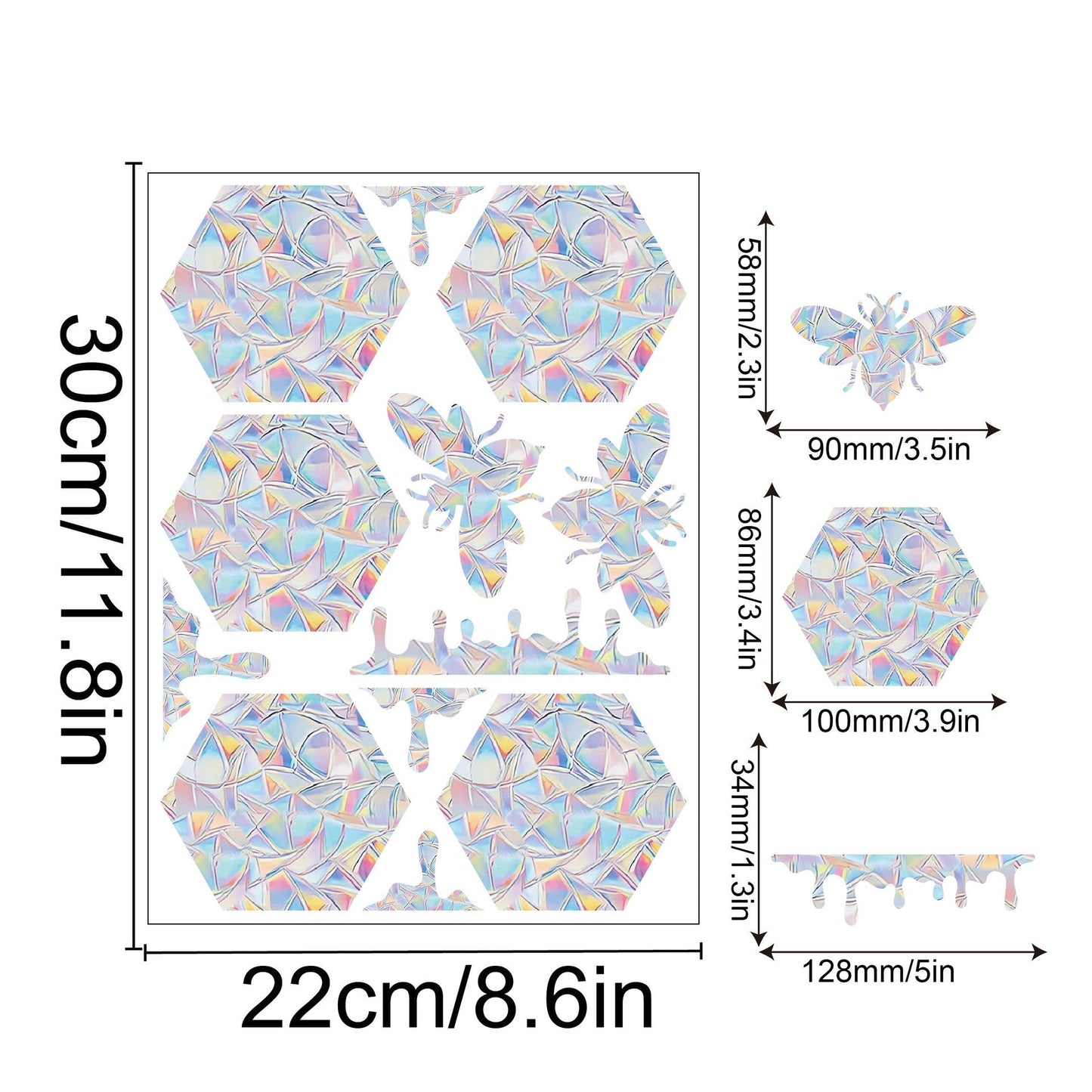 Regnbåge Fönster Klistermärke