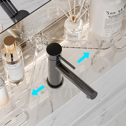 Fällbart badrums sugpropp hylla