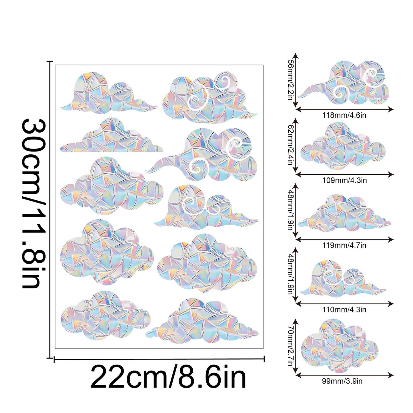 Regnbåge Fönster Klistermärke