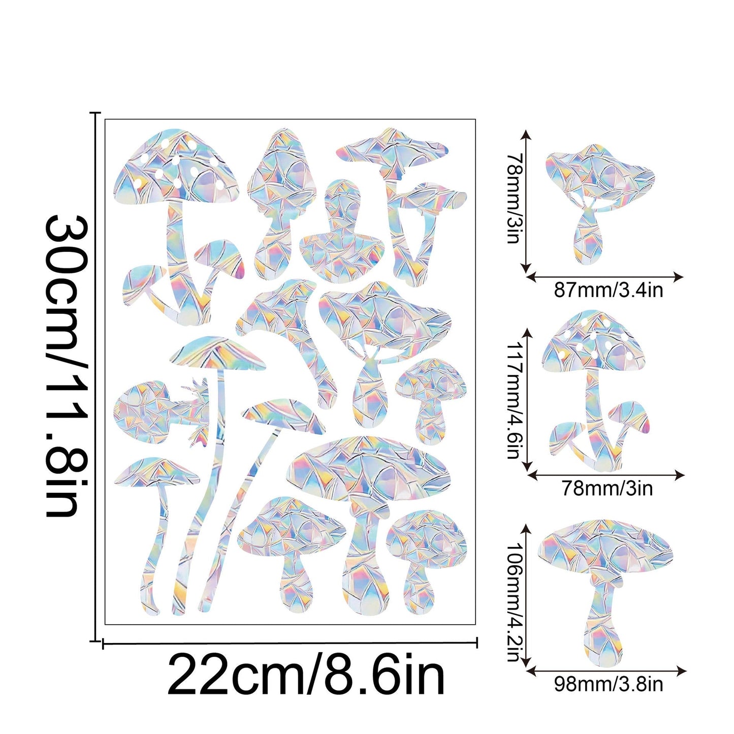 Regnbåge Fönster Klistermärke