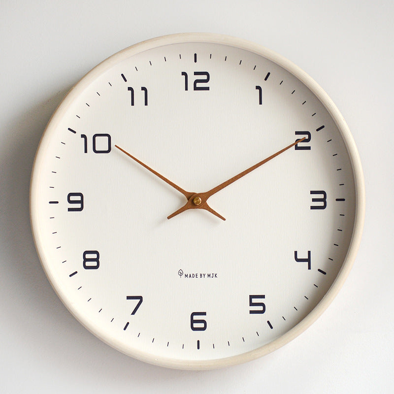 Minimalistisk Analog Väggdekoration i Trä för Hemmet