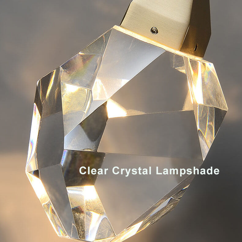 CrystalLux - Modern vägglampa med kristaller och LED-belysning