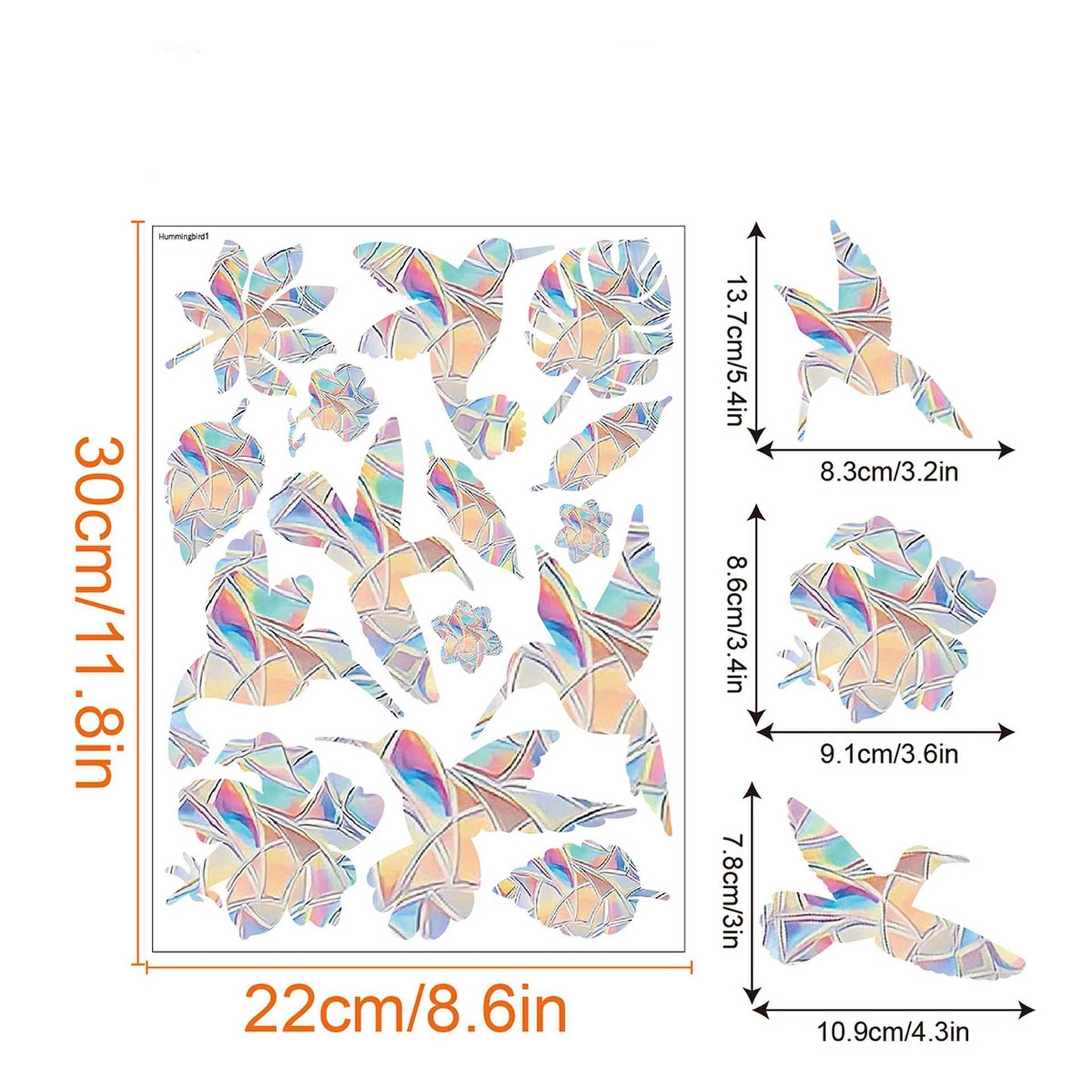 Regnbåge Fönster Klistermärke