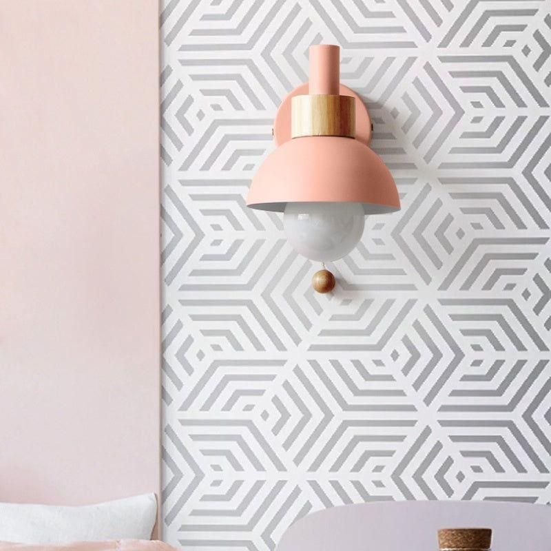 SwitchBeam Ljus - LED Vägglampa i Morandi Stil Tillverkad av Nordisk Metall med Strömbrytare