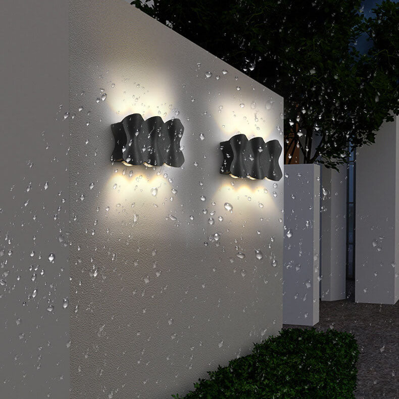 Moderna minimalistiska vattentäta LED-vägglampa i aluminium