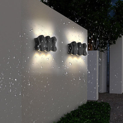 Moderna minimalistiska vattentäta LED-vägglampa i aluminium
