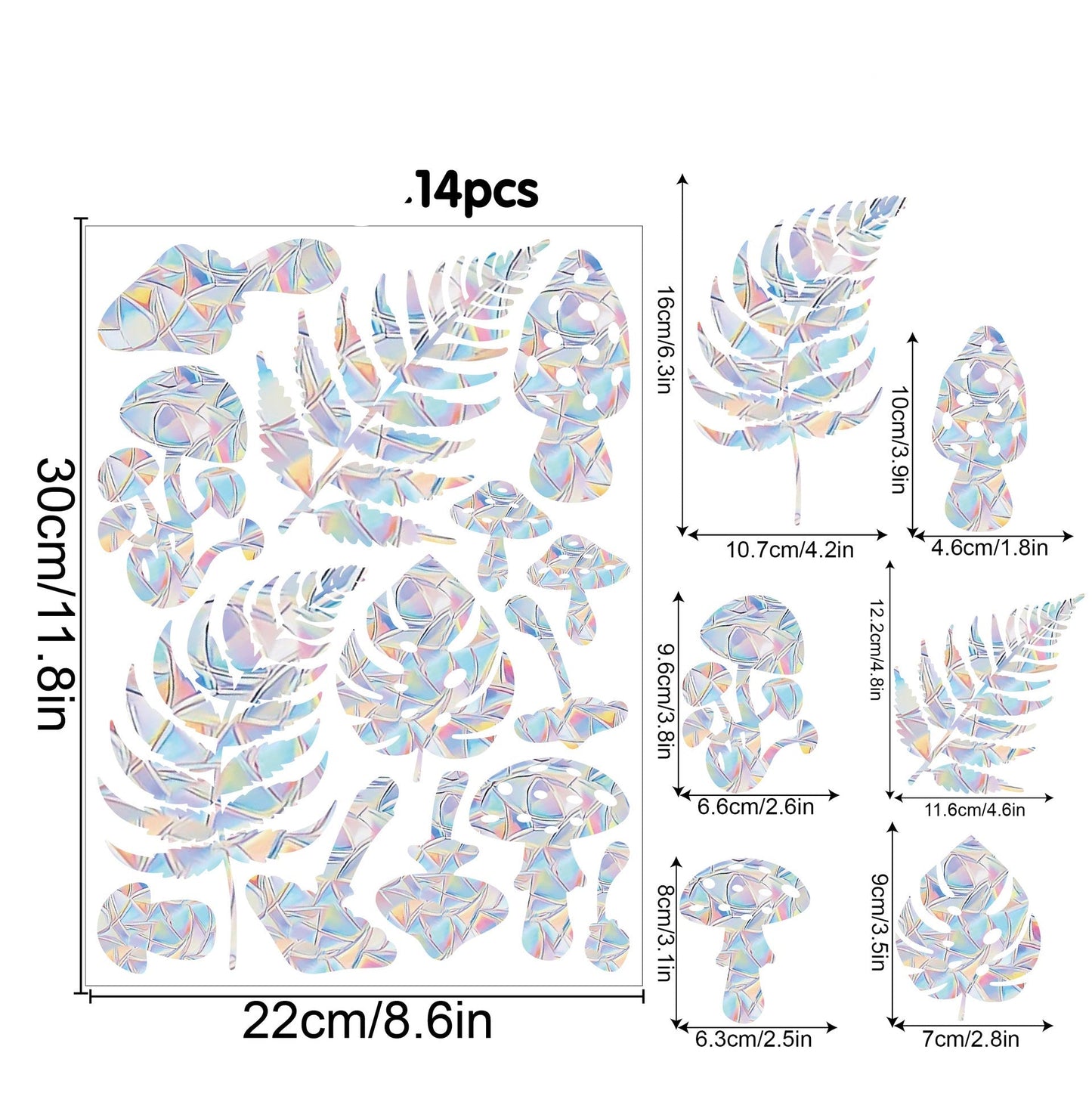 Regnbåge Fönster Klistermärke