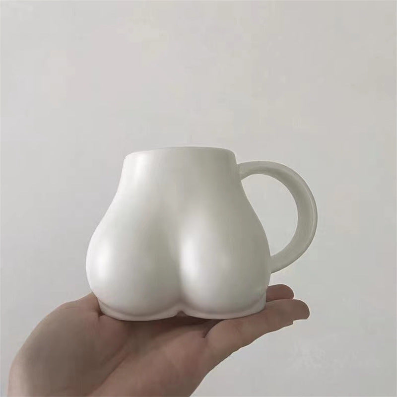 Kaffe Mugg Med Kvinnliga Rundningar