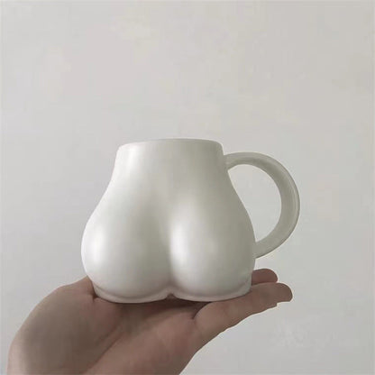 Kaffe Mugg Med Kvinnliga Rundningar