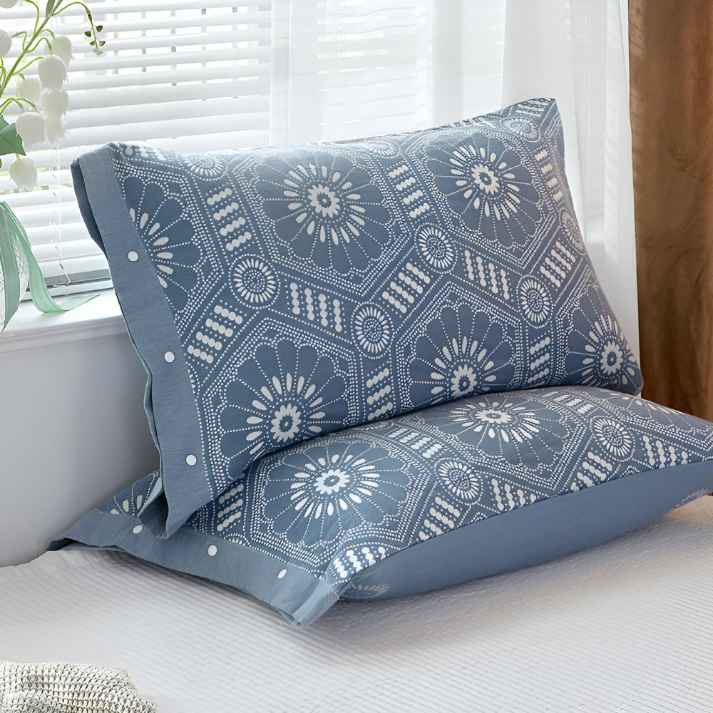 Ren Bomull Knäppt Kuddöverdrag