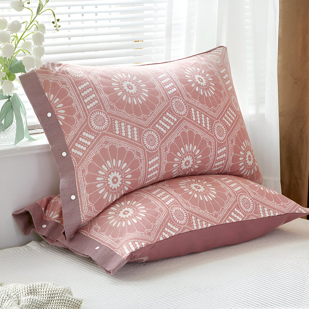 Ren Bomull Knäppt Kuddöverdrag