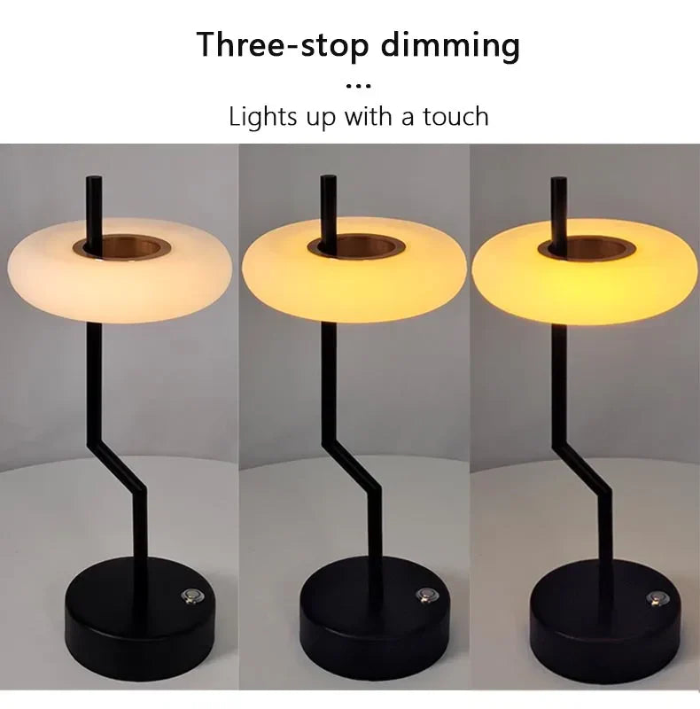 LumiTurn - Modern LED Bordsampa med Touchkontroll | Dimbar &amp; Svängbar Design