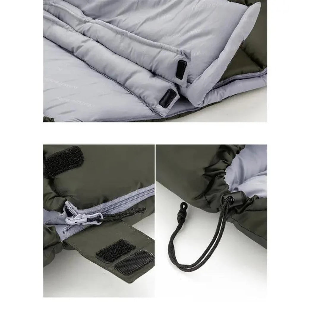 Värmeisolerad sovsäck för camping – Ultraledig utomhussovsäck för kalla nätter