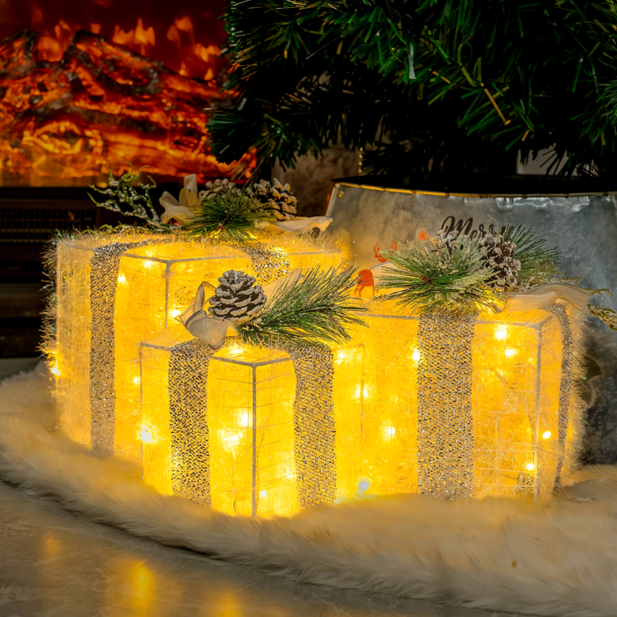 Belysta Julklappar - Magisk Dekoration