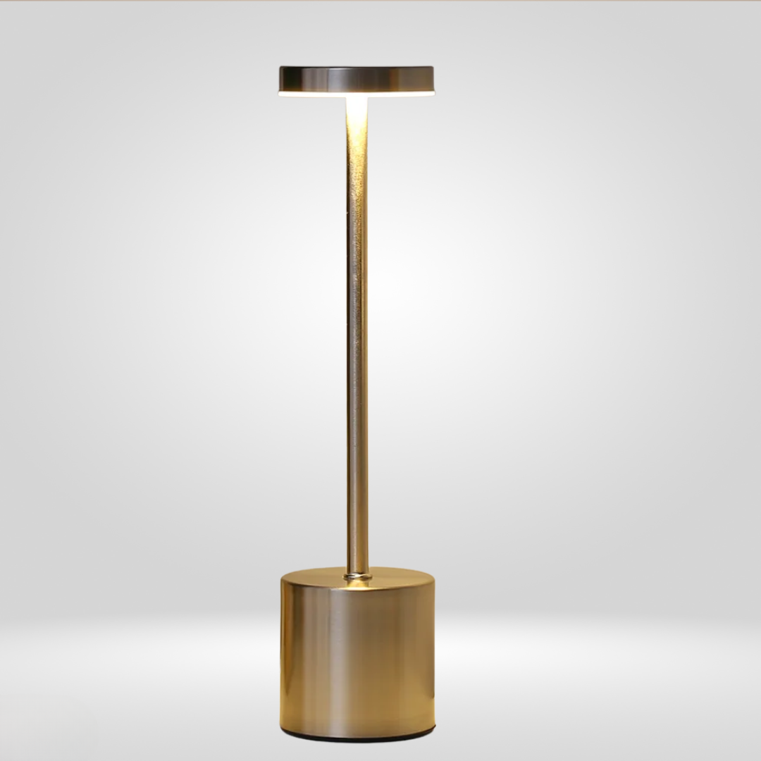 Modern Touch LED-lampa | USB-laddningsbar | Varm, neutral och kall ljus | Sladdlös metallbordslampa