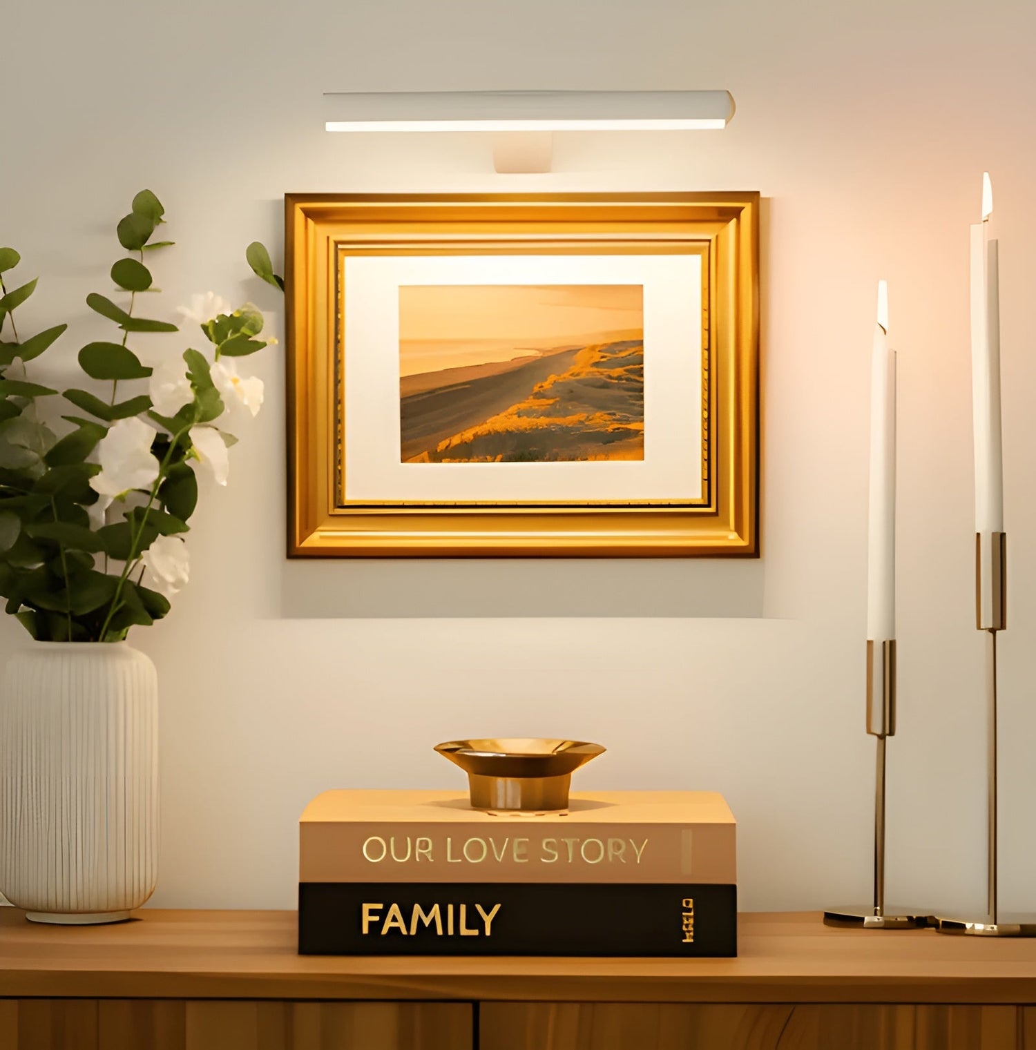 Trådlös LED-vägglampa – 120° roterbar &amp; uppladdningsbar via USB | Flexibel &amp; modern