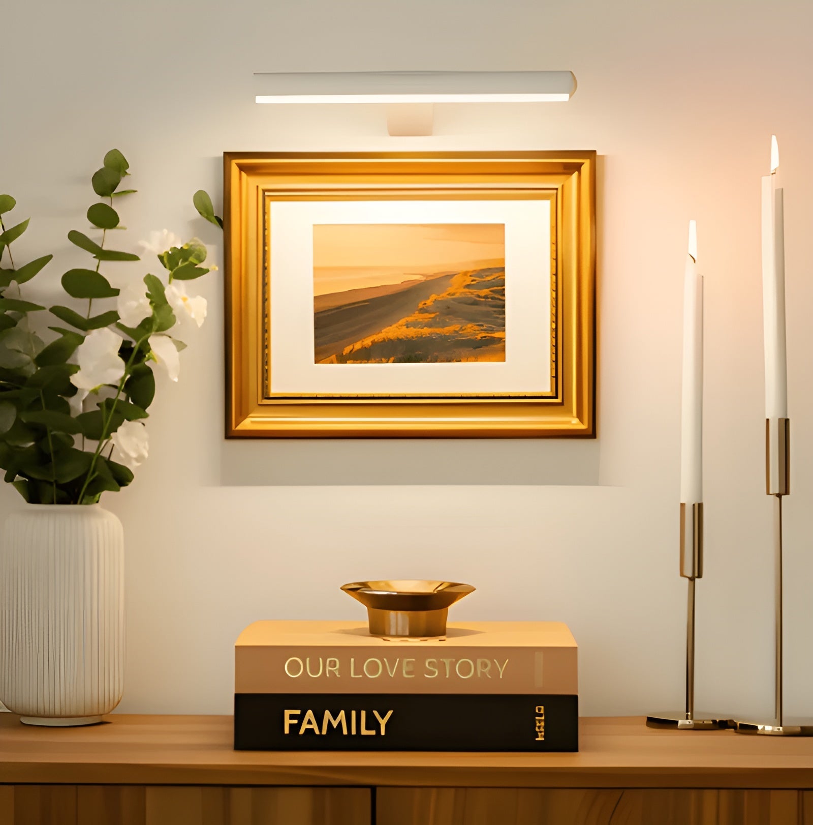 Trådlös LED-vägglampa – 120° roterbar &amp; uppladdningsbar via USB | Flexibel &amp; modern