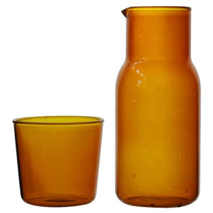 Glas Kanna &amp; Tumblers Set – 500ml Borosilikat Vattenset
