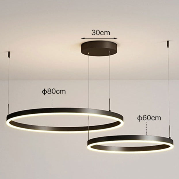 Oslo Modern Ring-Taklampa – Justerbar 3-ringdesign för elegant atmosfär