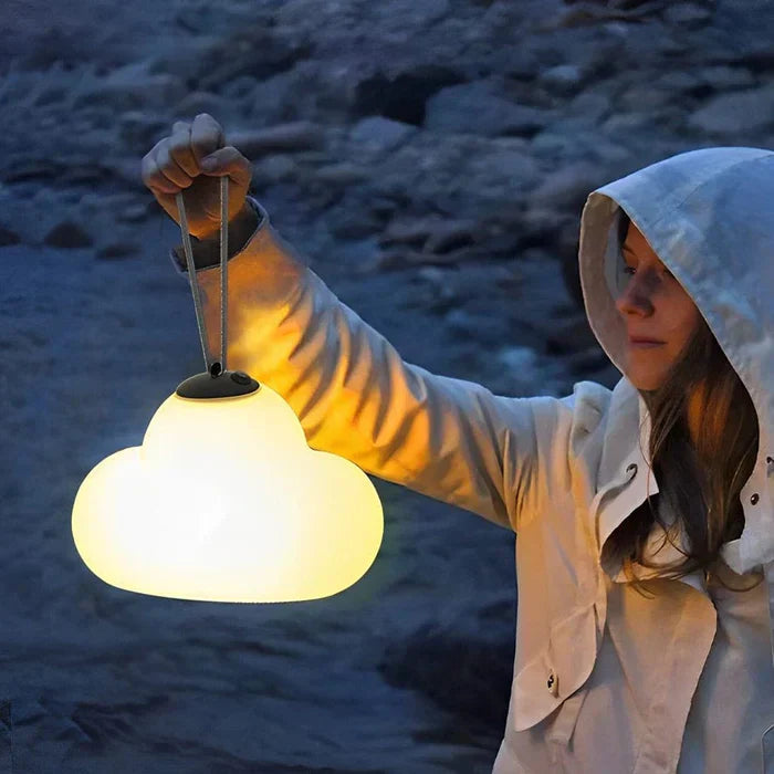 NimbusGlow – Moln-inspired outdoor pendant lamp for dreamy evenings