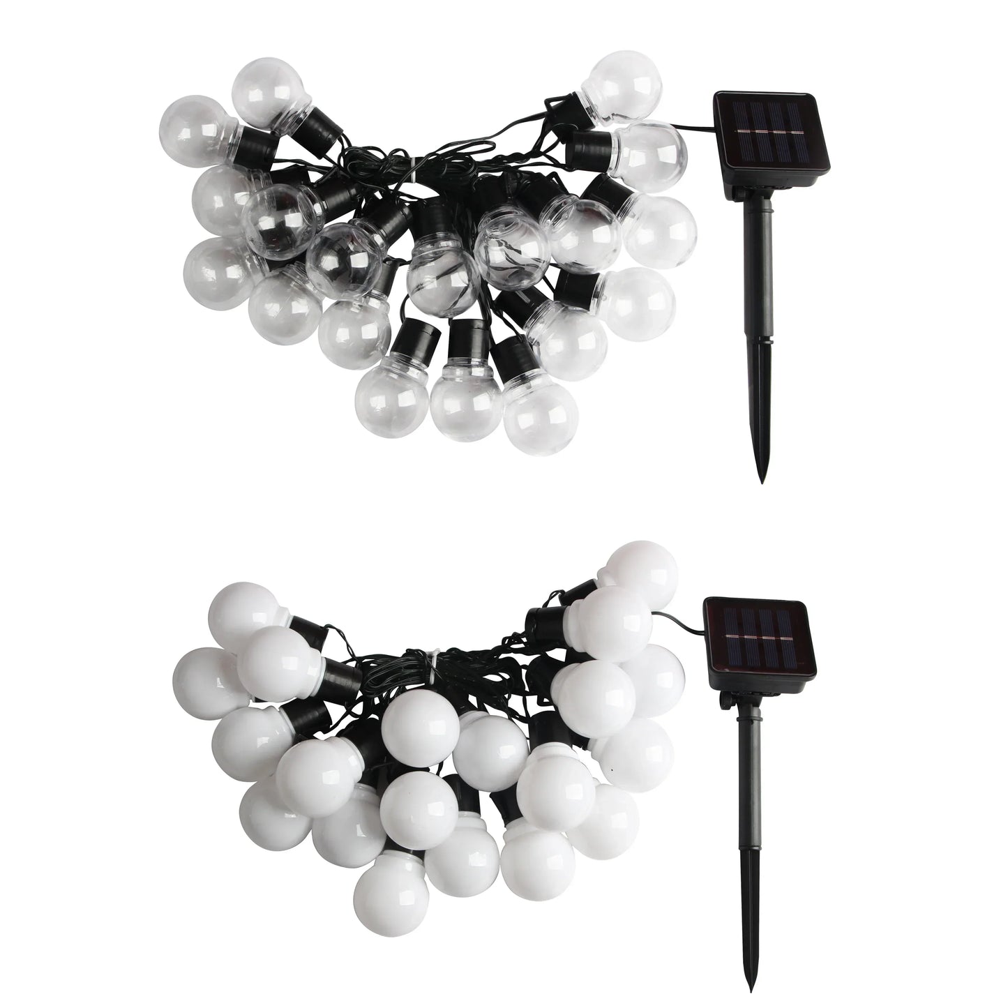 Utomhus solfjäder stringljus varm vit