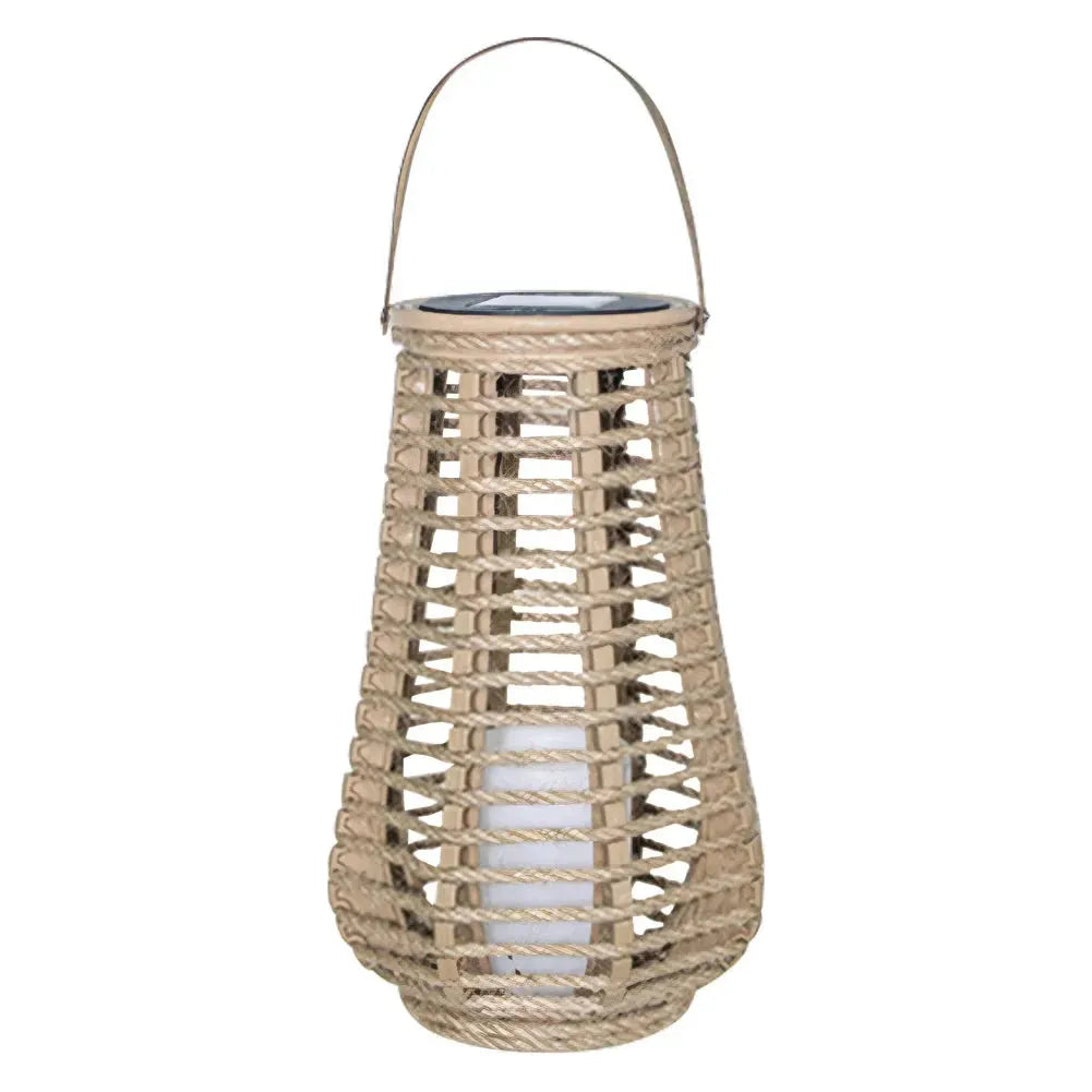 Carvallo - Elegant Soldriven Rattanlampa För Utomhus Charm