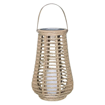 Carvallo - Elegant Soldriven Rattanlampa För Utomhus Charm