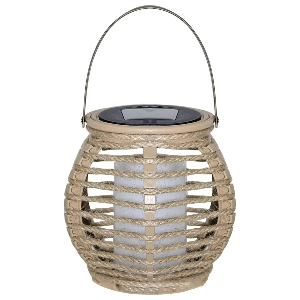 Carvallo - Elegant Soldriven Rattanlampa För Utomhus Charm