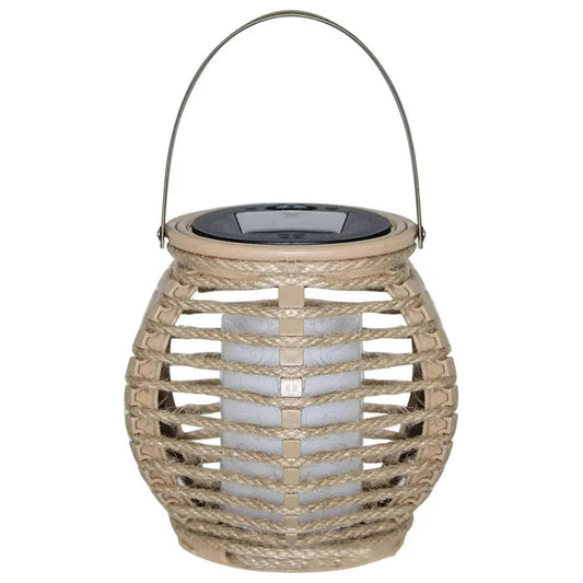 Carvallo - Elegant Soldriven Rattanlampa För Utomhus Charm