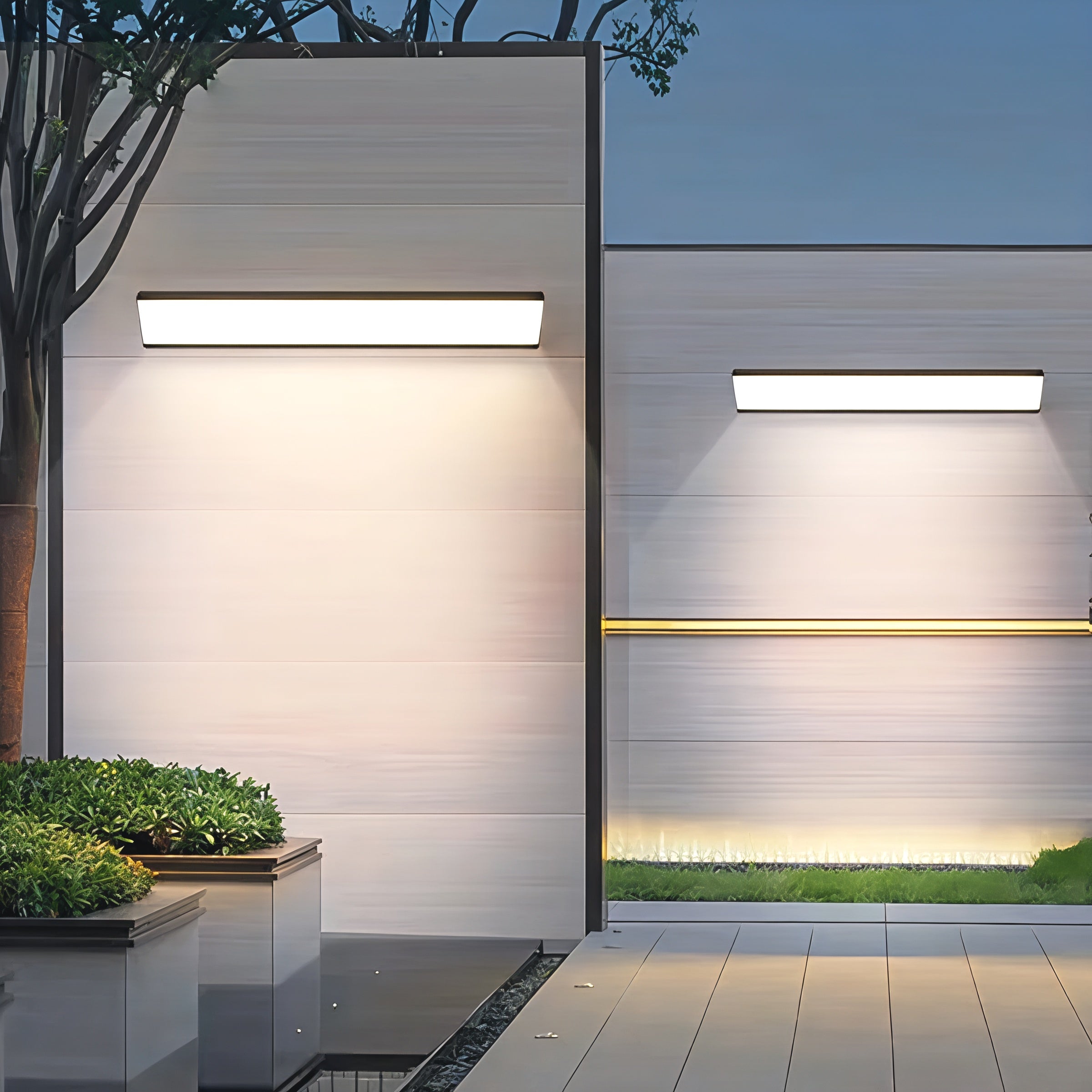 Utomhus LED Vägglampa Aluminium Vattentät