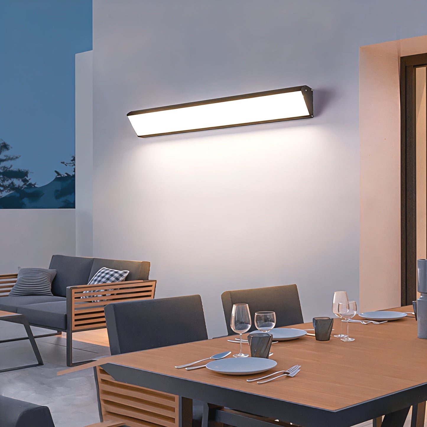 Utomhus LED Vägglampa Aluminium Vattentät