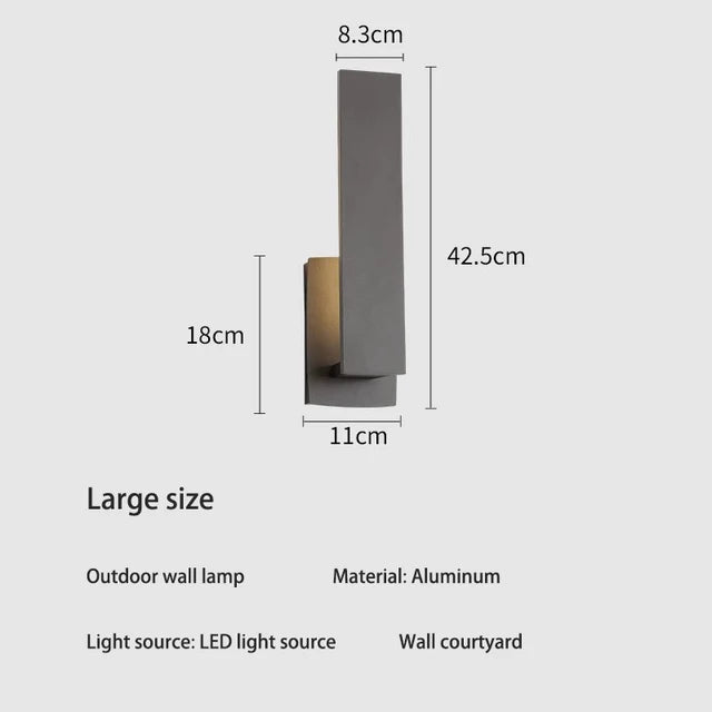 Luminara - Stilig Väderbeständig Vägglampa