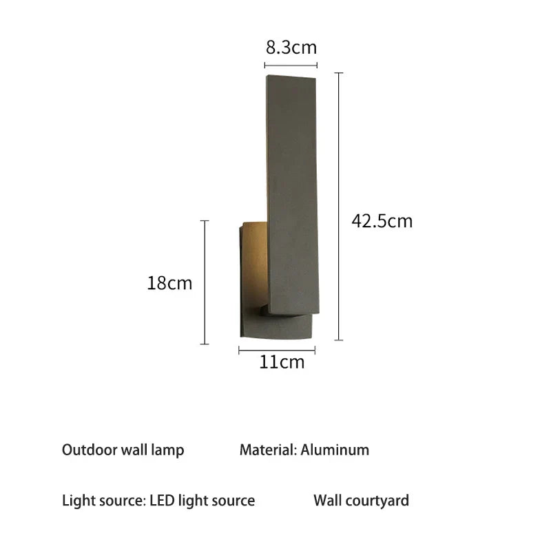 Luminara - Stilig Väderbeständig Vägglampa